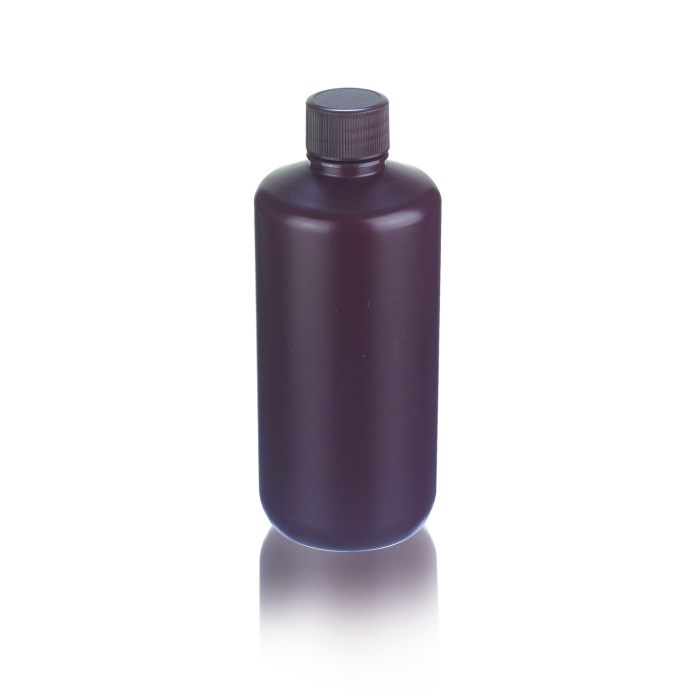 WHEATON® 防漏瓶，500 毫升，棕色，高密度聚乙烯，28-410
