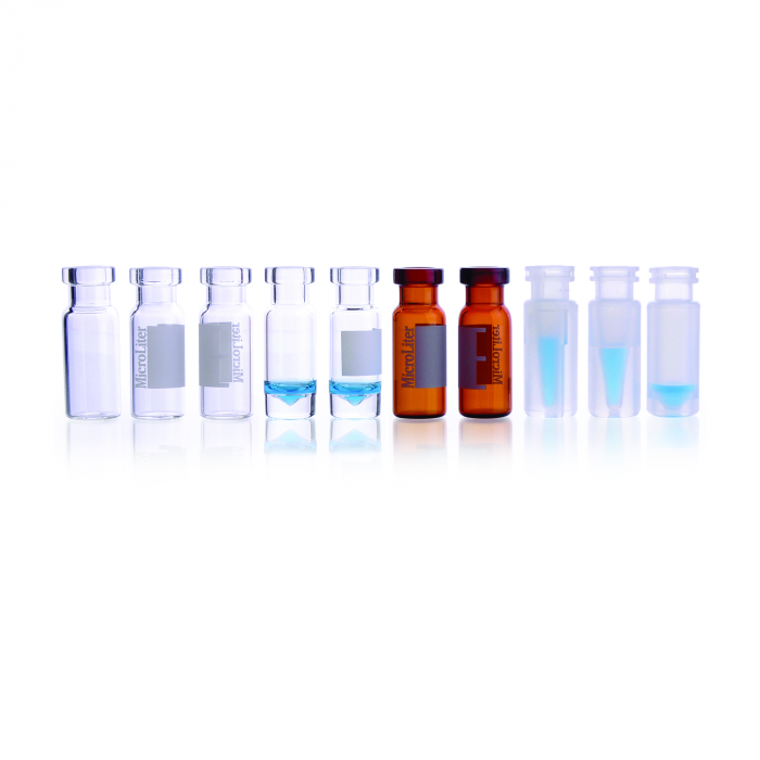 WHEATON® µL MicroLiter® 12 x 32 mm小口瓶, 带, 11mm压盖