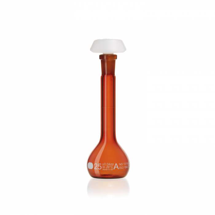 DURAN® 容量瓶，A 级，棕色，带单独证书，25ml