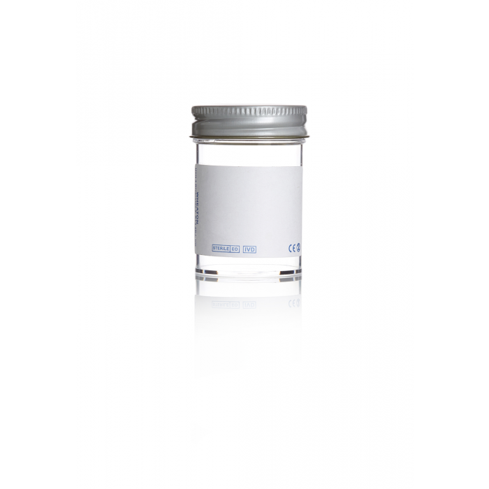 WHEATON® 60毫升聚苯乙烯容器，普通标签，塑料盖