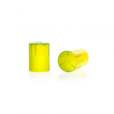 KIMBLE® KIM-KAP™ 聚丙烯帽，黄色，适合 16 mm 管外径