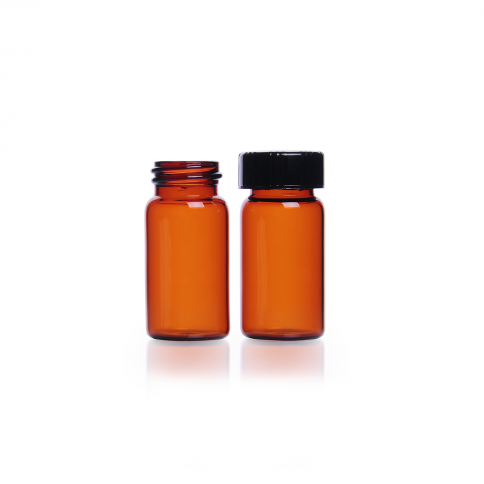 KIMBLE® 棕色样品瓶，附带瓶盖和聚四氟乙烯内衬