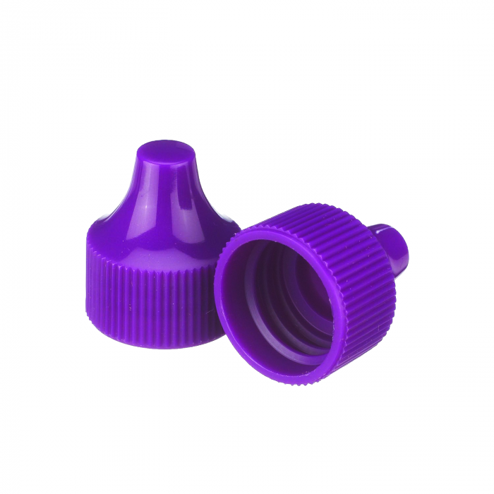 WHEATON® 滴管头帽，20-410，紫色，100盒装