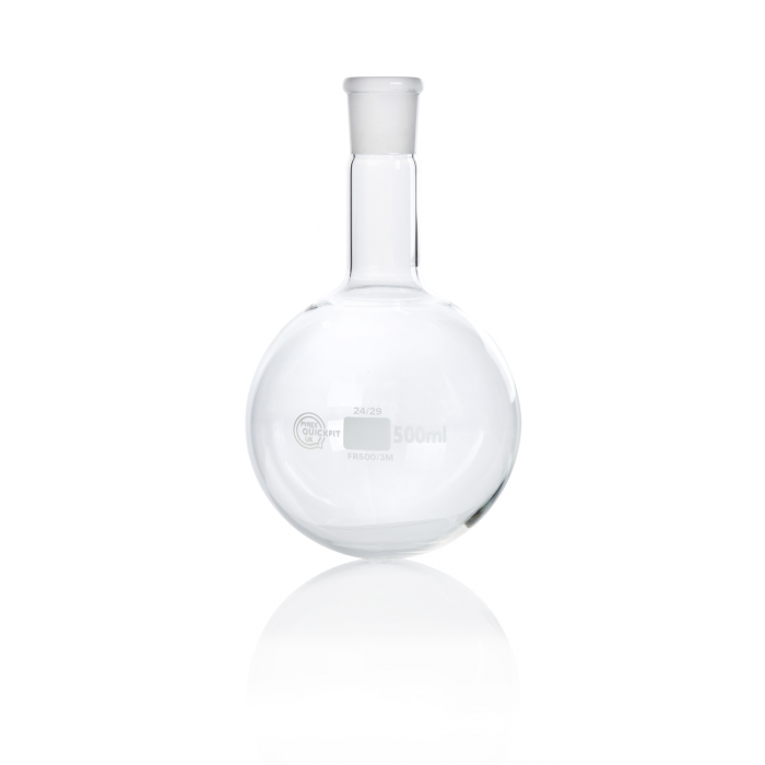 QUICKFIT® 圆底烧瓶，中颈，接地插口 NS 24/29, 500mL