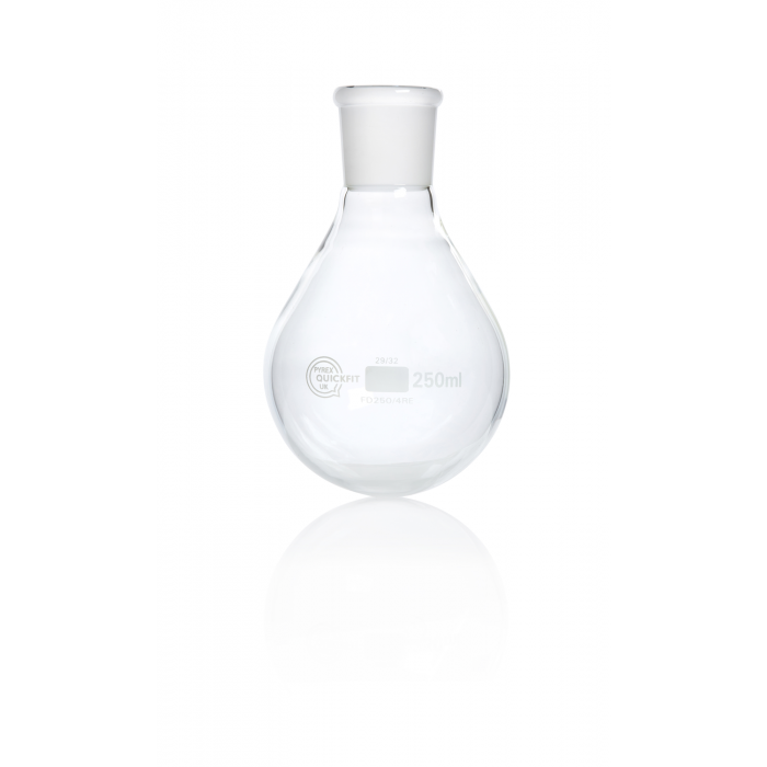 QUICKFIT® 佛罗伦萨烧瓶，蒸发型，接地插口，NS 29/32，250毫升