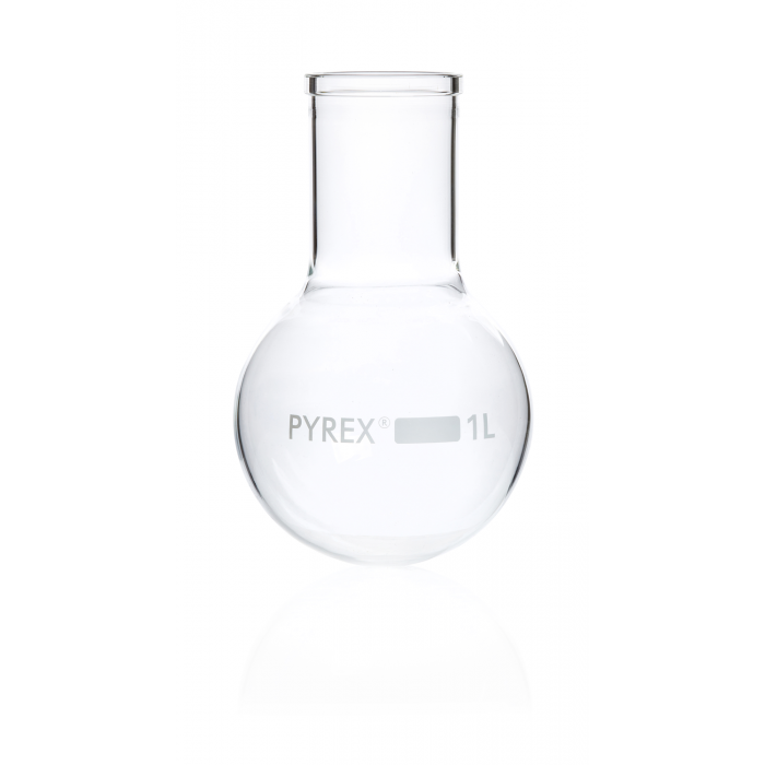 PYREX®烧瓶，沸腾，圆底，窄口 500 mL
