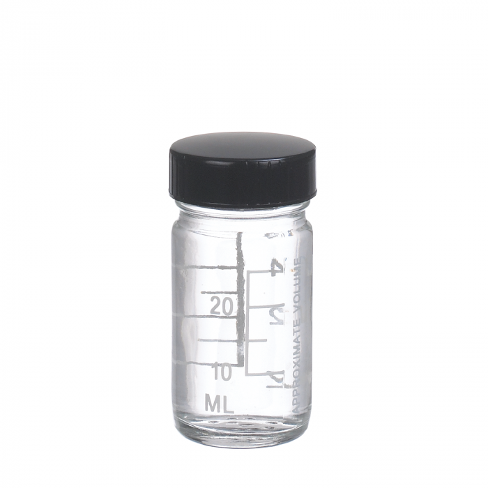WHEATON® VALUMETRIC™ 刻度瓶，1 盎司，橡胶内衬