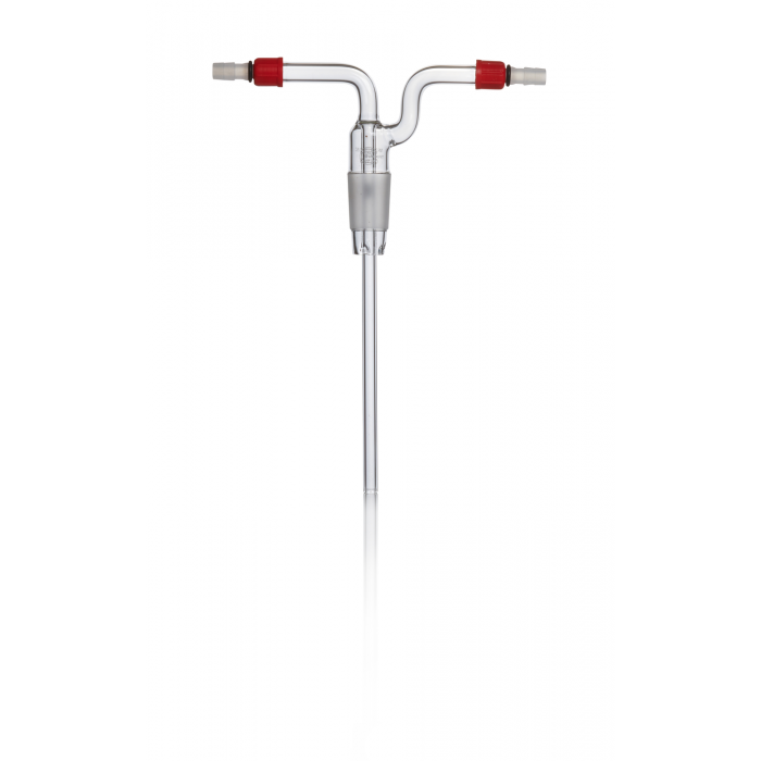 QUICKFIT® Drechsel 气体清洗瓶头，螺纹连接 215 mm