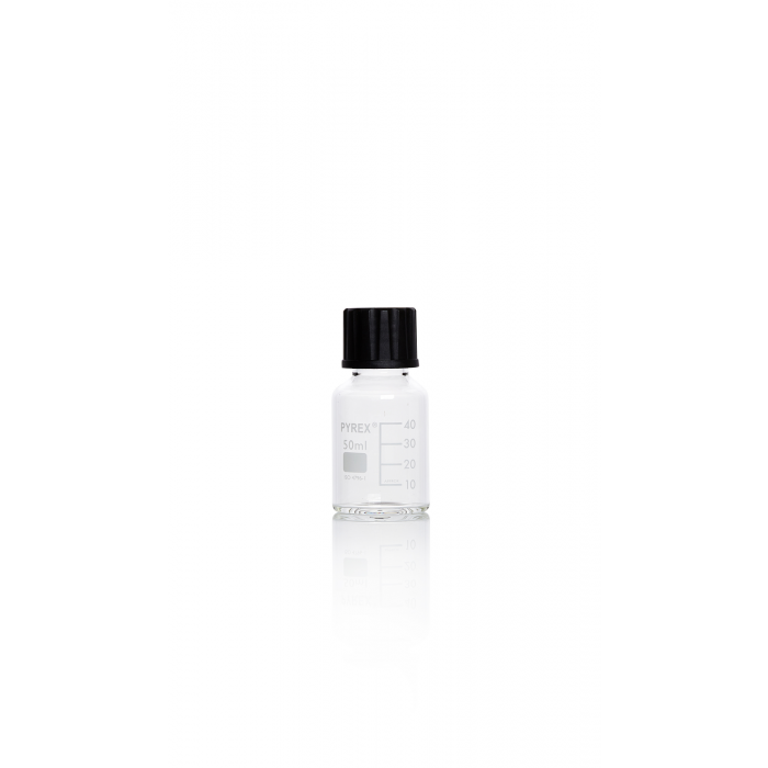 PYREX®刻度试剂瓶，带 SVL 25 PBT 螺旋盖 50 mL