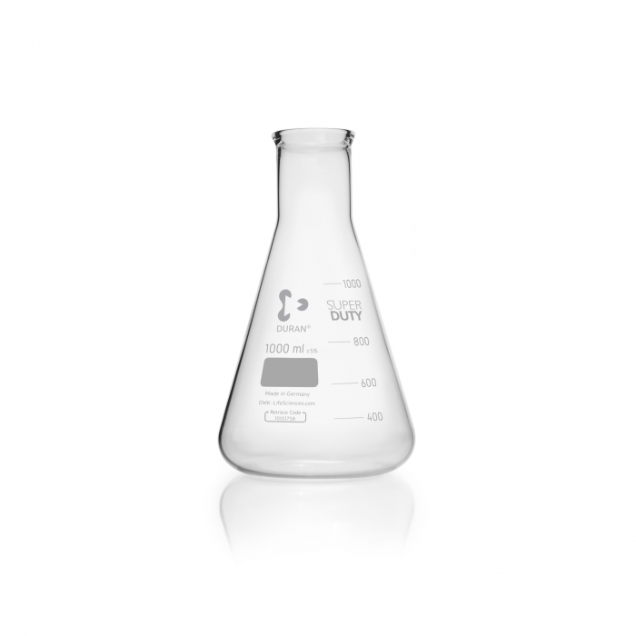 DURAN® SUPER DUTY  埃伦迈耶烧瓶，宽颈，1000 mL