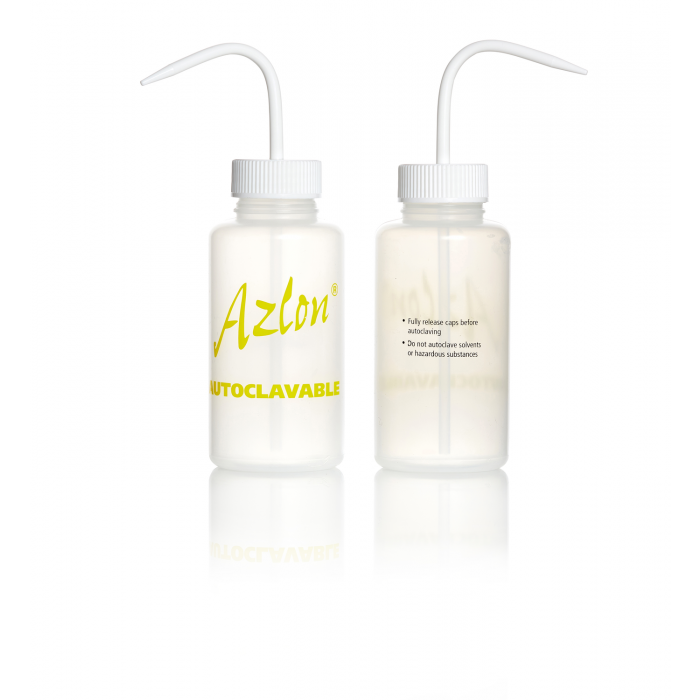 AZLON® 清洗瓶，可高温高压灭菌，500 毫升