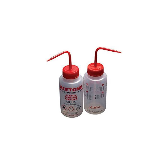 AZLON® 洗瓶，宽口，多语言，安全排气，LDPE
