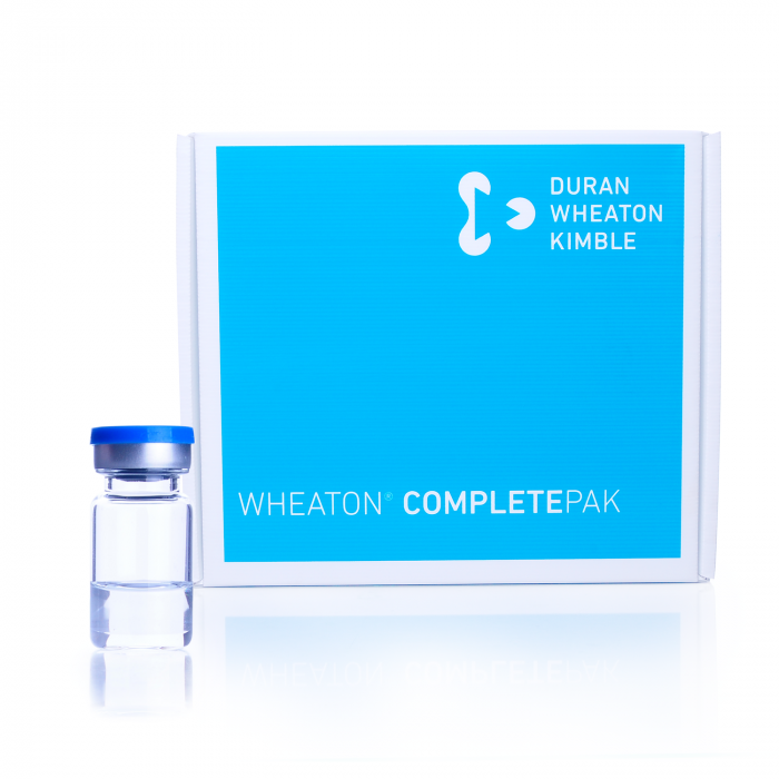 WHEATON® COMPLETEPAK Kit, 2mL 透明无菌小瓶 (278), 13mm Omni Flex 3G 无菌血清瓶塞 (285), 无菌红色封条 (285)