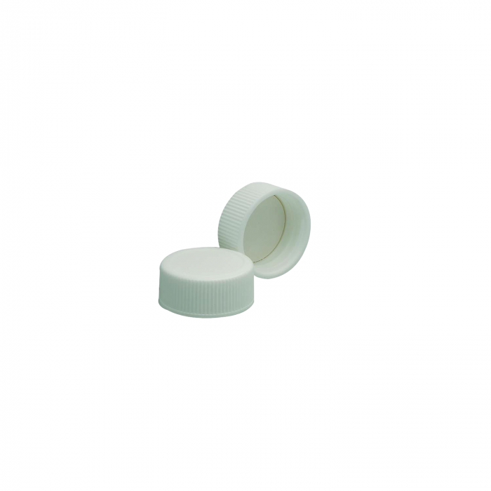 WHEATON® 白色聚丙烯螺旋盖，箔面纸浆衬里，24-400