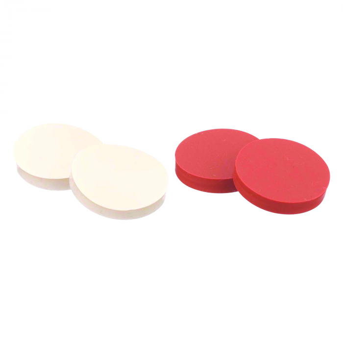 WHEATON® 用于开顶式瓶盖的瓶塞，普通瓶塞，聚四氟乙烯面白色硅胶，24 mm