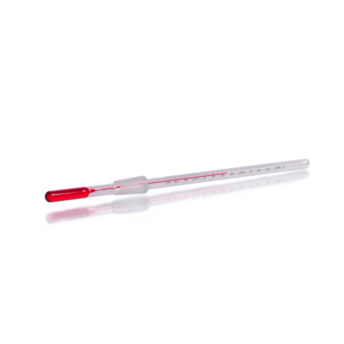 KIMBLE® KIMAX® 无汞温度计，用于 50 mL 比色计，14 至 38 °C