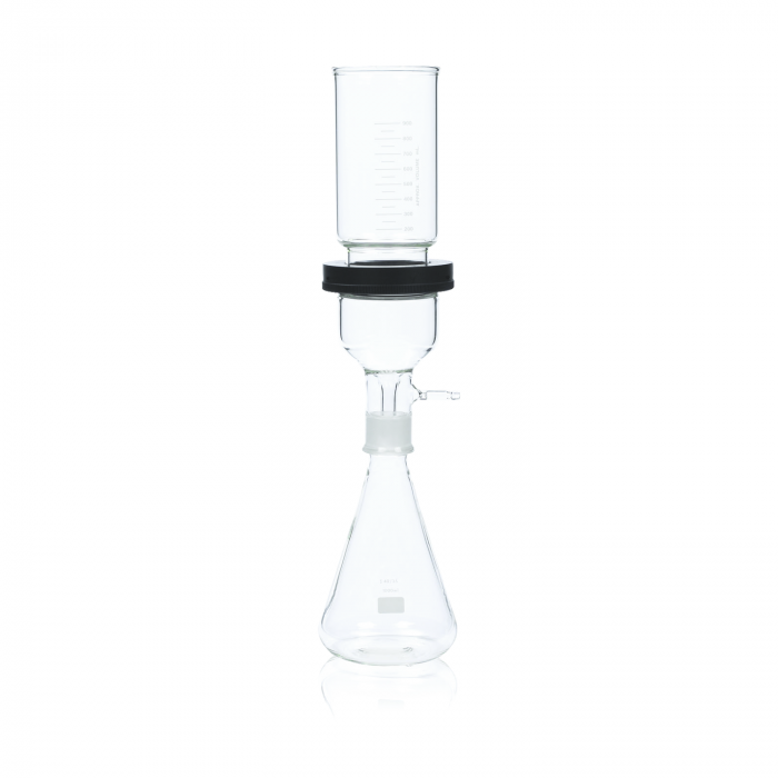 WHEATON® 90 毫米过滤组件，带 8 号塞和 40/35 连接，带 PTFE 支架