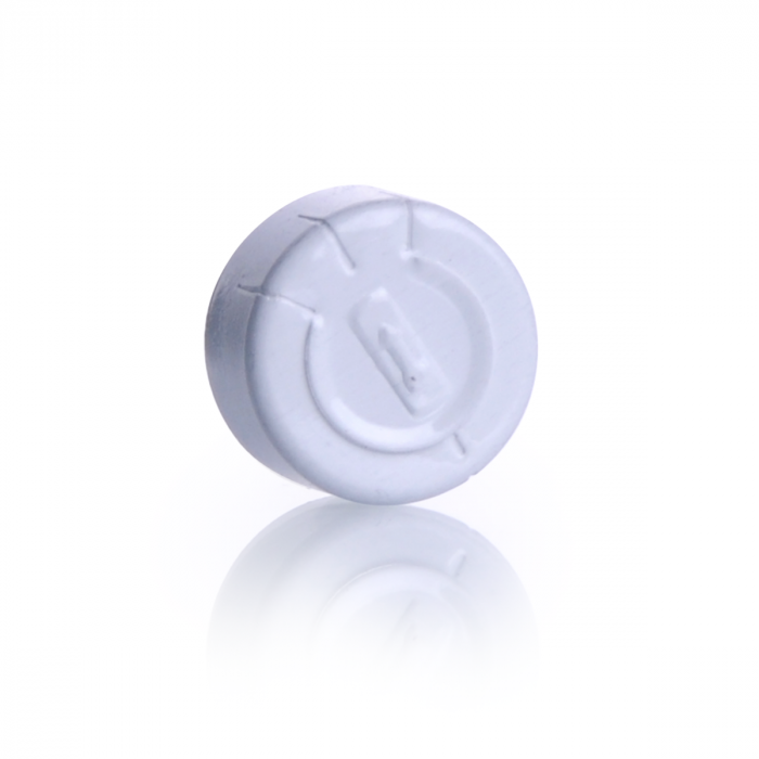 WHEATON® 铝制全撕裂密封件，白色，每箱 1,000 个，13 mm