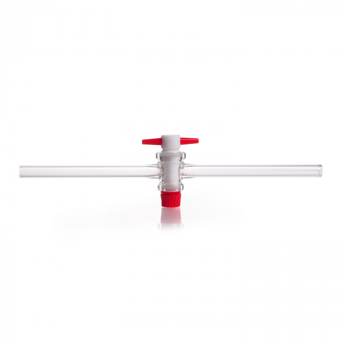 DURAN® 单向旋塞, 带 PTFE 钥匙, 孔径 4 mm, NS 14.5