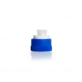 DURAN® GL 45 高效液相色谱多端口连接器盖，带 3 个端口，聚四氟乙烯，白色